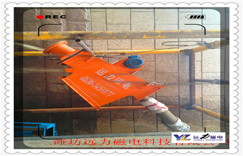 管道液體除鐵器，浙江管道式液體除鐵器_遠(yuǎn)力浙江管道式液體除鐵器應(yīng)用安裝示意圖型12000高斯_可定制工作原理