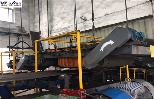 電磁自卸式除鐵器，福建電磁自卸式除鐵器設備_福建電磁自卸式除鐵器設備廠家配件_型號及工作視頻
