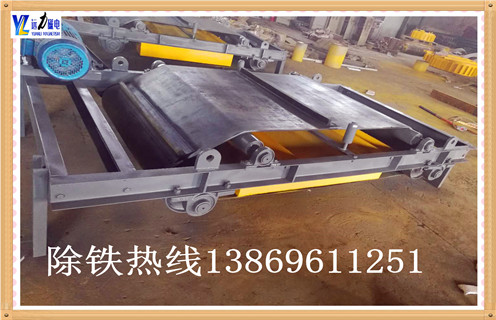 輸送帶除鐵器，云南輸送帶除鐵器價(jià)格_云南輸送帶除鐵器價(jià)格工作原理示意圖構(gòu)造選型_廠家 